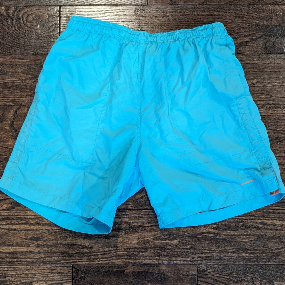 VTG Weekender Swim Trunks Bright Teal Blue Retro
